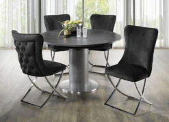 Außergewöhnlicher Tisch Mit Auszug -Heim Schmücken Geschäft aussergewoehnlicher tisch mit auszug farbe graphit schwarz 1