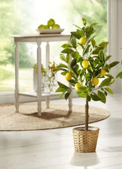 Bäumchen Aus Kunst- Und Textilmaterial -Heim Schmücken Geschäft baeumchen aus kunst und textilmaterial farbe gelb 1