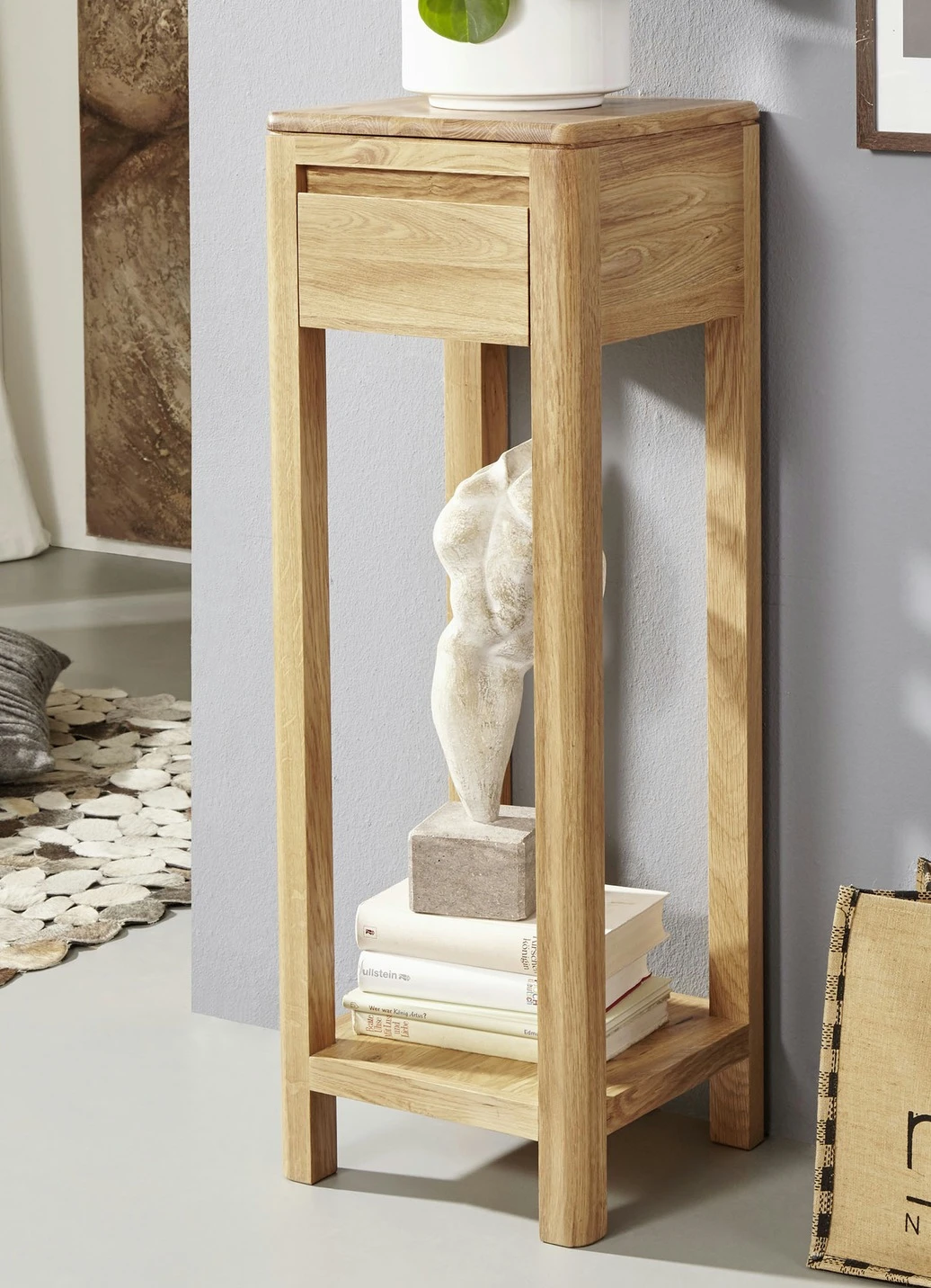 Beistelltisch Aus Geöltem Massivholz 5 Beistelltisch Aus Geöltem Massivholz – Bild 3