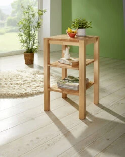 Beistelltisch Aus Massiver Buche