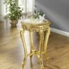Beistelltisch Mit Marmorplatte -Heim Schmücken Geschäft beistelltisch mit marmorplatte farbe gold