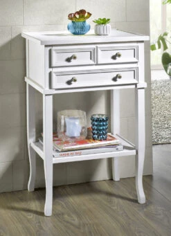 Beistelltisch Mit Schubladen Und Metallgriffen