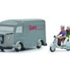 Citroen HY „Vespa“ Und Vespa Roller + Figur -Heim Schmücken Geschäft citroen hy vespa und vespa roller figur farbe silber