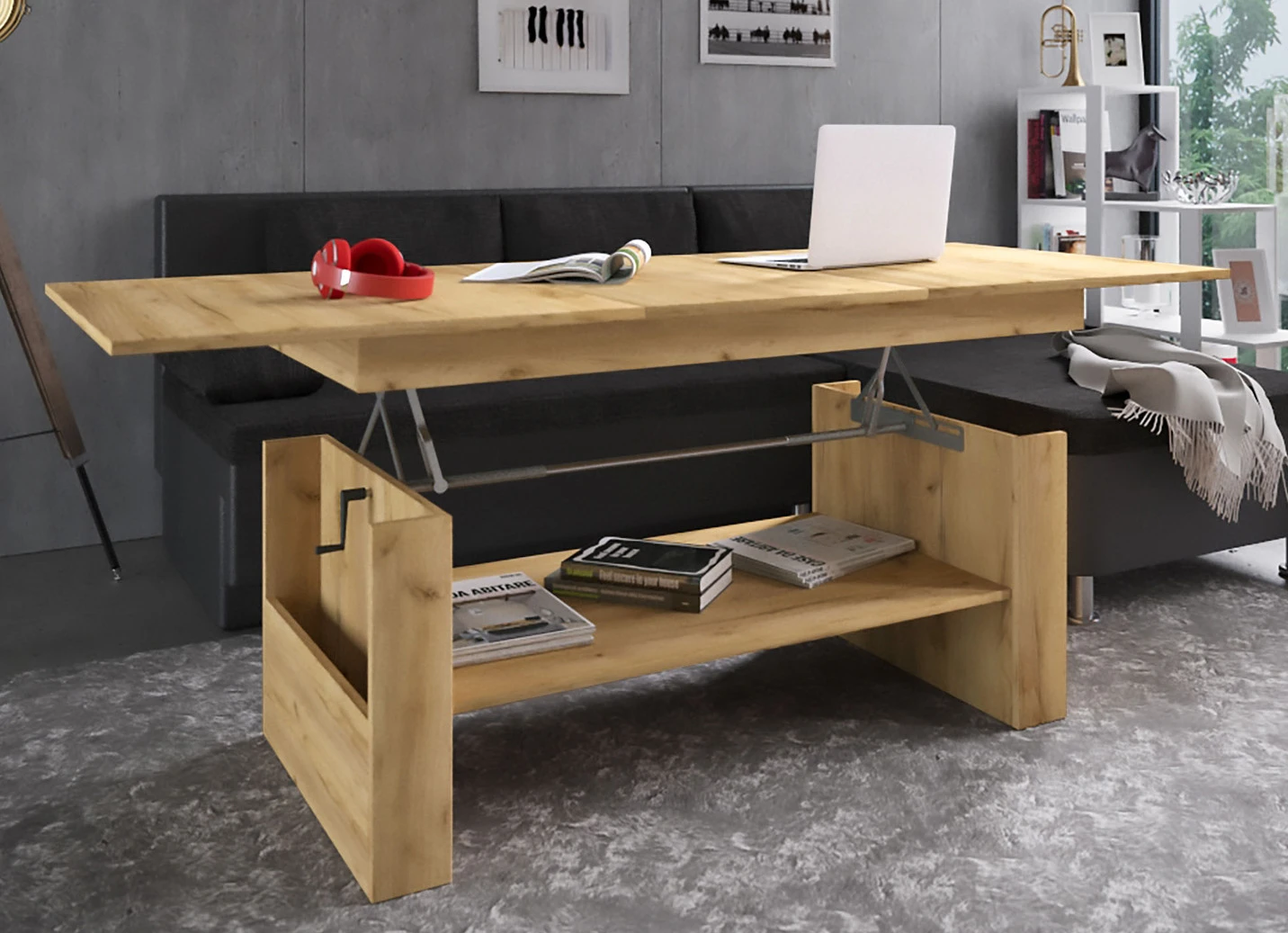 Couchtisch Auch Höhenverstell- Und Ausziehbar 7 Couchtisch Auch Höhenverstell- Und Ausziehbar – Bild 5