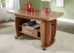 Couchtisch Auf Rollen -Heim Schmücken Geschäft couchtisch auf rollen farbe eiche