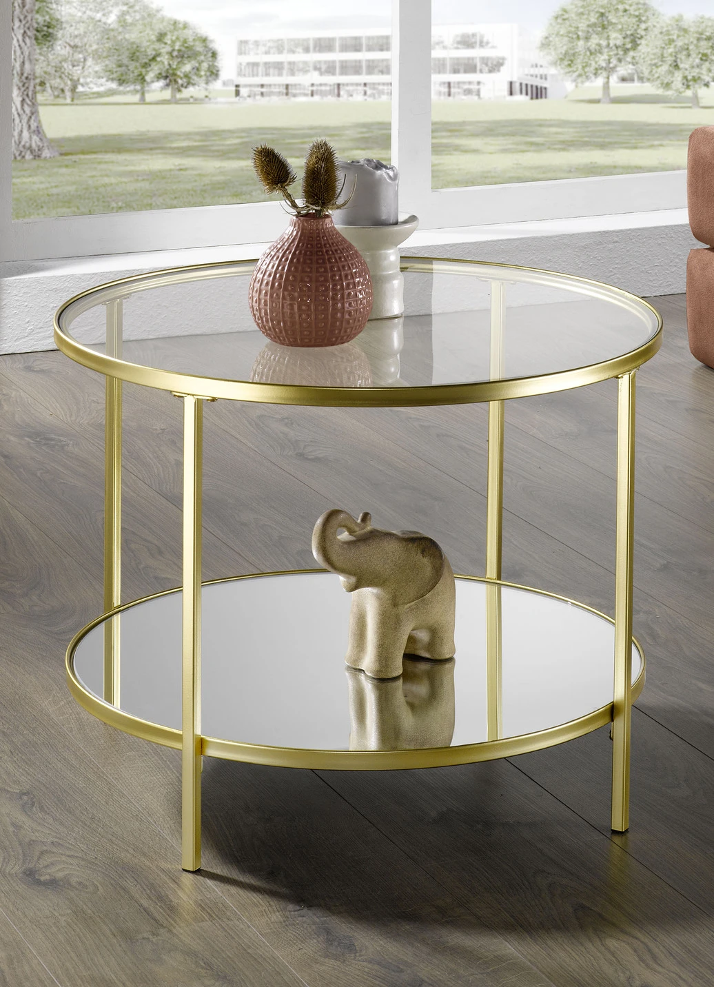 Couchtisch Aus Goldfarben Lackiertem Stahlrohr 3 Couchtisch Aus Goldfarben Lackiertem Stahlrohr