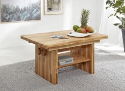 Couchtisch Aus Massivem Eichenholz