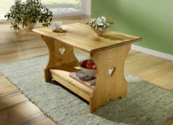 Couchtisch Aus Massivem, Gewachstem Tannenholz