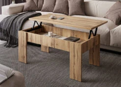Couchtisch Mit Hochklappbarer Tischplatte Und Staufach