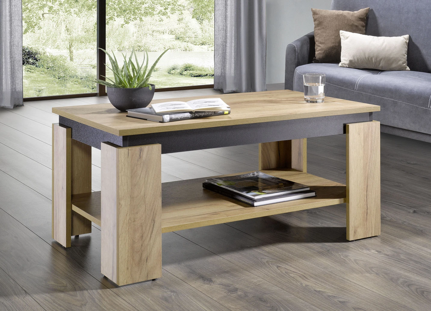 Couchtisch Mit Stylishen Holzstreben 3 Couchtisch Mit Stylishen Holzstreben