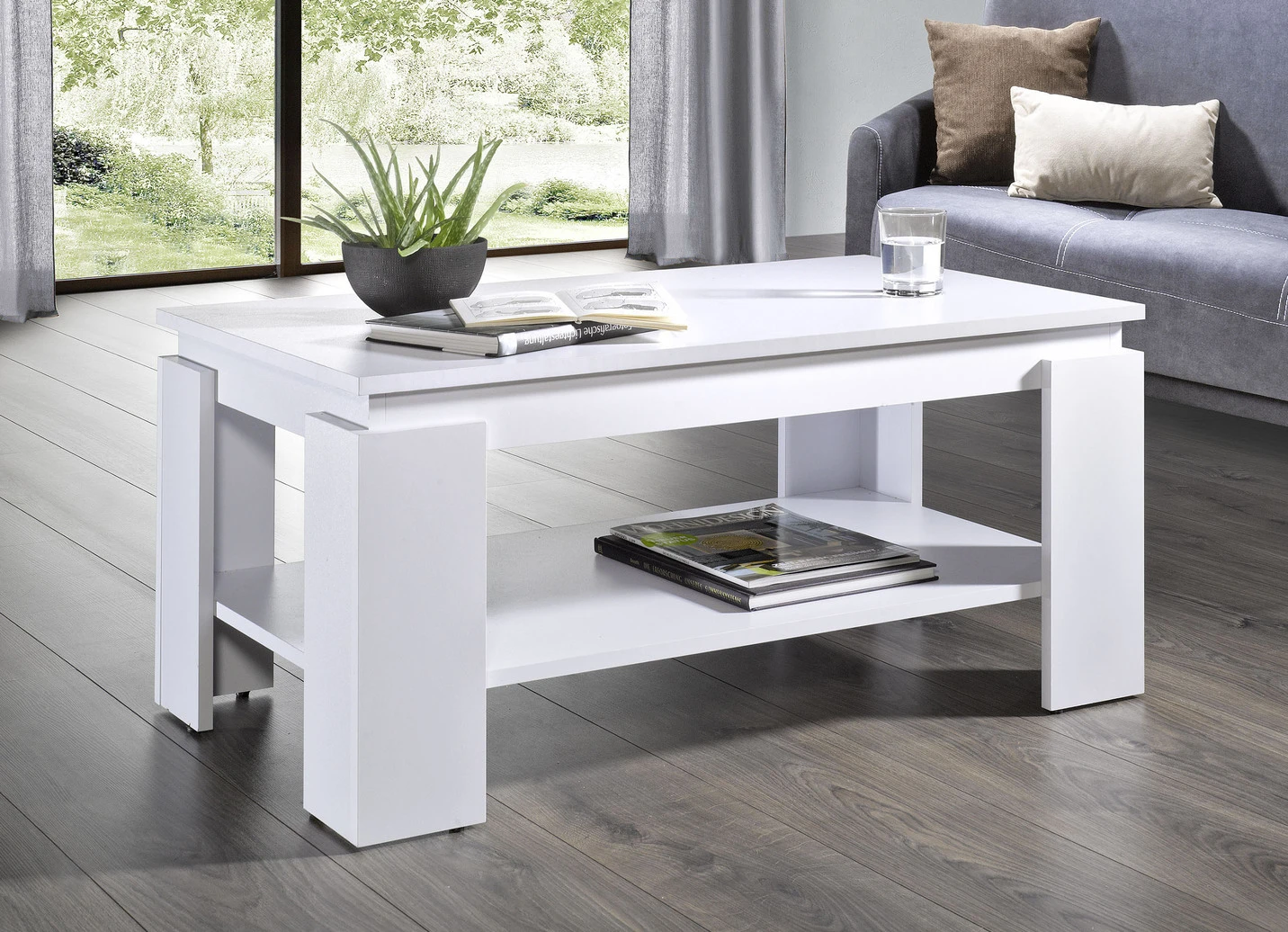 Couchtisch Mit Stylishen Holzstreben 5 Couchtisch Mit Stylishen Holzstreben – Bild 3