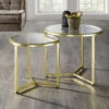 Couchtisch-Set Mit Glasplatte, 2-teilig -Heim Schmücken Geschäft couchtisch set mit glasplatte 2 teilig farbe gold