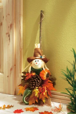 Deko-Besen "Vogelscheuche"