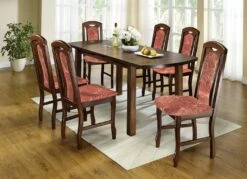 Esszimmermöbel Aus Teilmassivem Buchenholz -Heim Schmücken Geschäft esszimmermoebel aus teilmassivem buchenholz farbe nussbaum terra