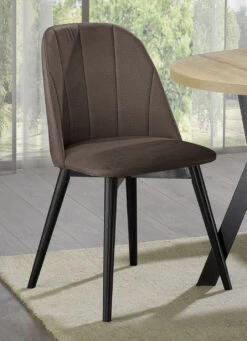 Esszimmermöbel Gusto Mit Samtbezug -Heim Schmücken Geschäft esszimmermoebel gusto mit samtbezug farbe braun schwarz