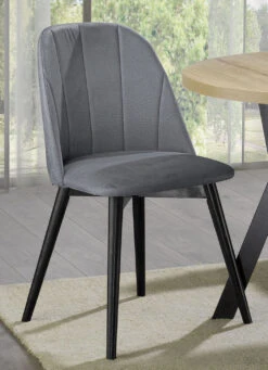 Esszimmermöbel Gusto Mit Samtbezug -Heim Schmücken Geschäft esszimmermoebel gusto mit samtbezug farbe grau schwarz