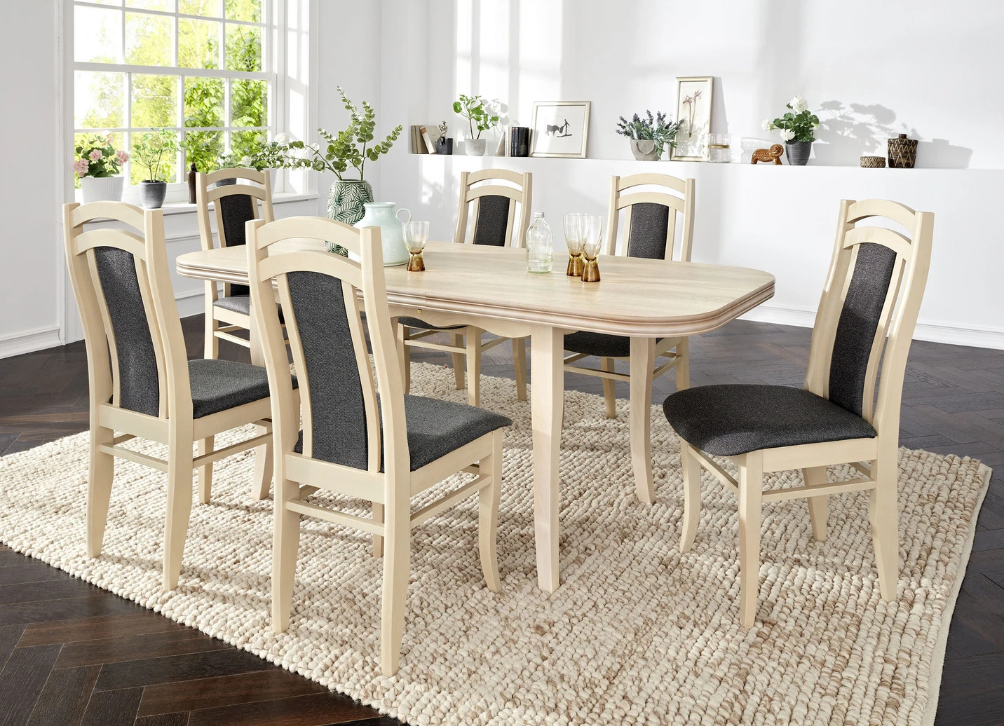 Esszimmermöbel, Teilweise Aus Massiver Buche 4 Esszimmermöbel, Teilweise Aus Massiver Buche – Bild 2