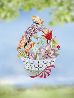 Farbenfrohes Fensterbild