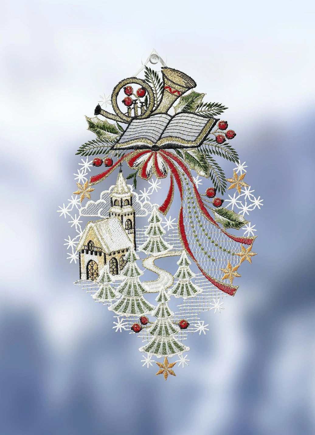 Fensterbild Aus Echter Plauener Spitze 3 Fensterbild Aus Echter Plauener Spitze