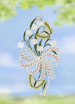 Fensterbild Mit Maiglöckchenmotiv