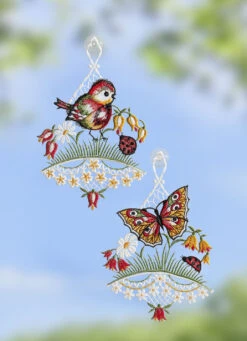 Fensterbilder Mit Frühlingshaften Motiv, 2er-Set