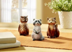 Handbemalte Waldtiere, 3er-Set