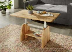 Höhenverstellbarer Couchtisch Aus Massivholz -Heim Schmücken Geschäft hoehenverstellbarer couchtisch aus massivholz farbe kernbuche 1