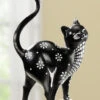 Katzen Mit Punkten Und Blumenmuster -Heim Schmücken Geschäft katzen mit punkten und blumenmuster farbe schwarz weiss