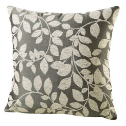 Kissenbezug Mit Hübschem Blättermotiv -Heim Schmücken Geschäft kissenbezug mit huebschem blaettermotiv farbe taupe creme groesse 905