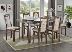 Klassische Esszimmermöbel Aus Buchenholz -Heim Schmücken Geschäft klassische esszimmermoebel aus buchenholz farbe nussbaum beige 2