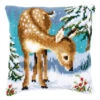 Kreuzstichkissen Mit Winter-Motiven -Heim Schmücken Geschäft kreuzstichkissen mit winter motiven farbe bunt