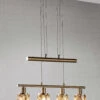 LED-Pendelleuchte, 4-flammig -Heim Schmücken Geschäft led pendelleuchte 4 flammig farbe gold