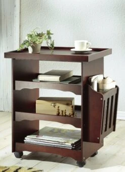 Multifunktions-Wagen -Heim Schmücken Geschäft multifunktions wagen farbe mahagoni