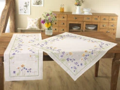 Schön Bestickte Tisch- Und Raumdekoration -Heim Schmücken Geschäft schoen bestickte tisch und raumdekoration farbe sekt bunt groesse 404