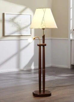 Stehleuchte Mit Stoffschirm -Heim Schmücken Geschäft stehleuchte mit stoffschirm farbe nussbaum