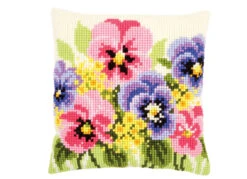 Stickkissen Stiefmütterchen Mit Zubehör