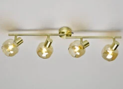 Stilechte Deckenleuchten Mit Getöntem Glas -Heim Schmücken Geschäft stilechte deckenleuchten mit getoentem glas farbe messing 1