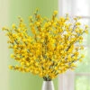 Täuschend Echt Aussehende Forsythienzweige, 5er-Set -Heim Schmücken Geschäft taeuschend echt aussehende forsythienzweige 5er set