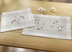 Tisch- Und Raumdekoration Mit Rotkehlchen-Motiv -Heim Schmücken Geschäft tisch und raumdekoration mit rotkehlchen motiv farbe sekt bunt groesse 404 2