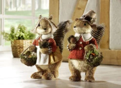 Witzige Eichhörnchen Aus Stroh