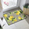 Wohnmatte Mit Zitronen-Motiv 2 Wohnmatte Mit Zitronen-Motiv -Heim Schmücken Geschäft wohnmatte mit zitronen motiv farbe bunt